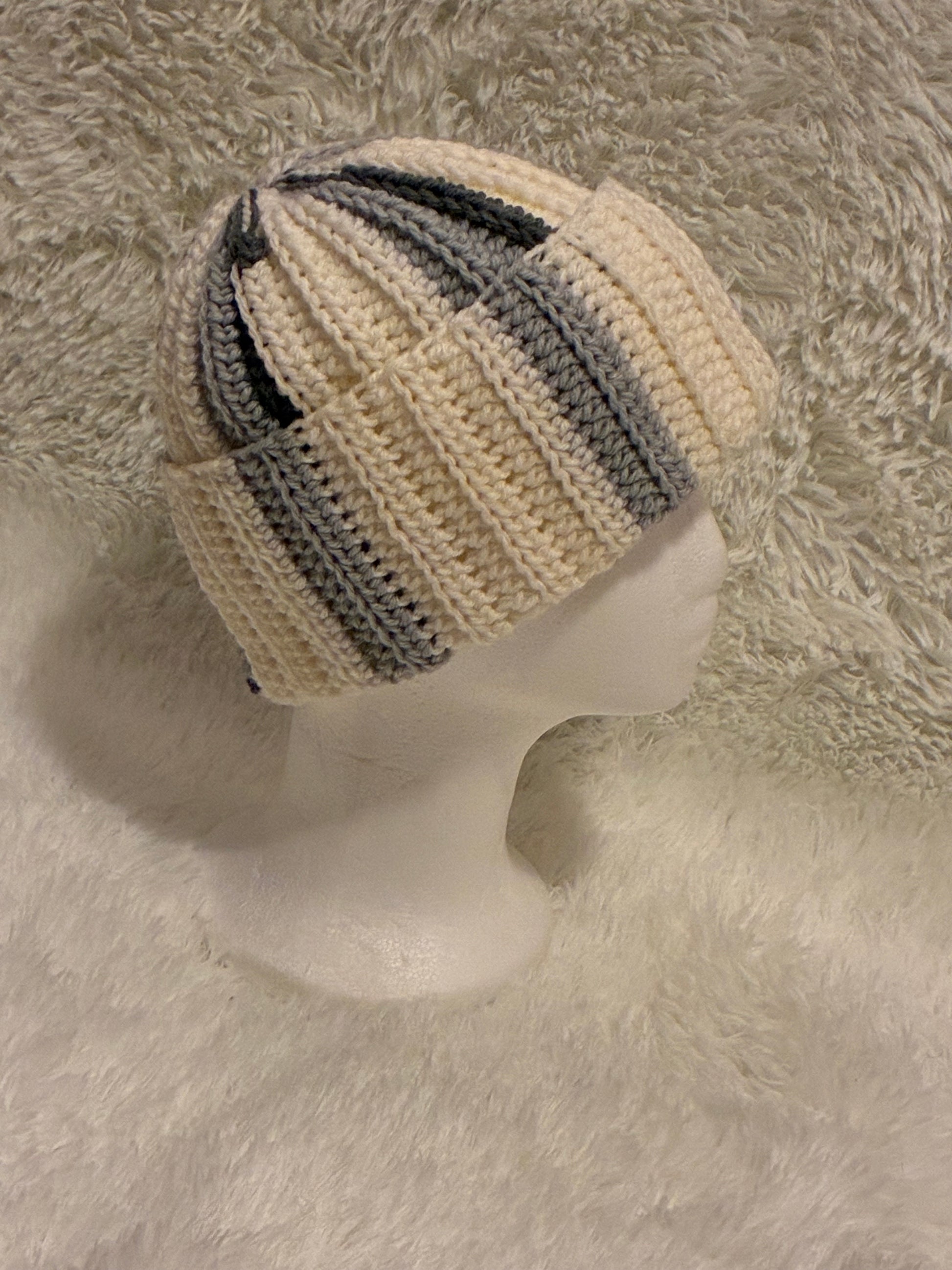 Crochet Beanie Hat - Winter Whisper
