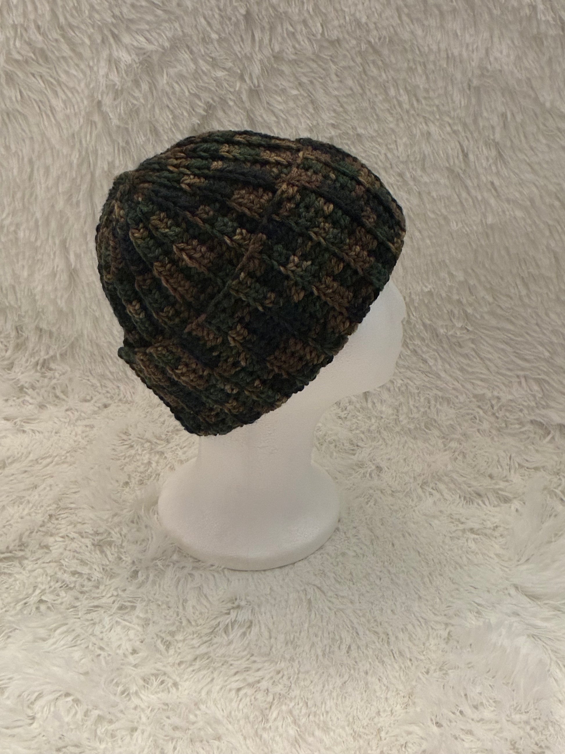 Crochet Beanie - Camo