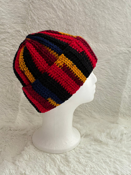 Crochet Beanie Hat - Firestorm